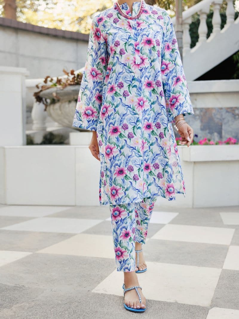 Multicolor Lawn Co-ord Set thumbnail