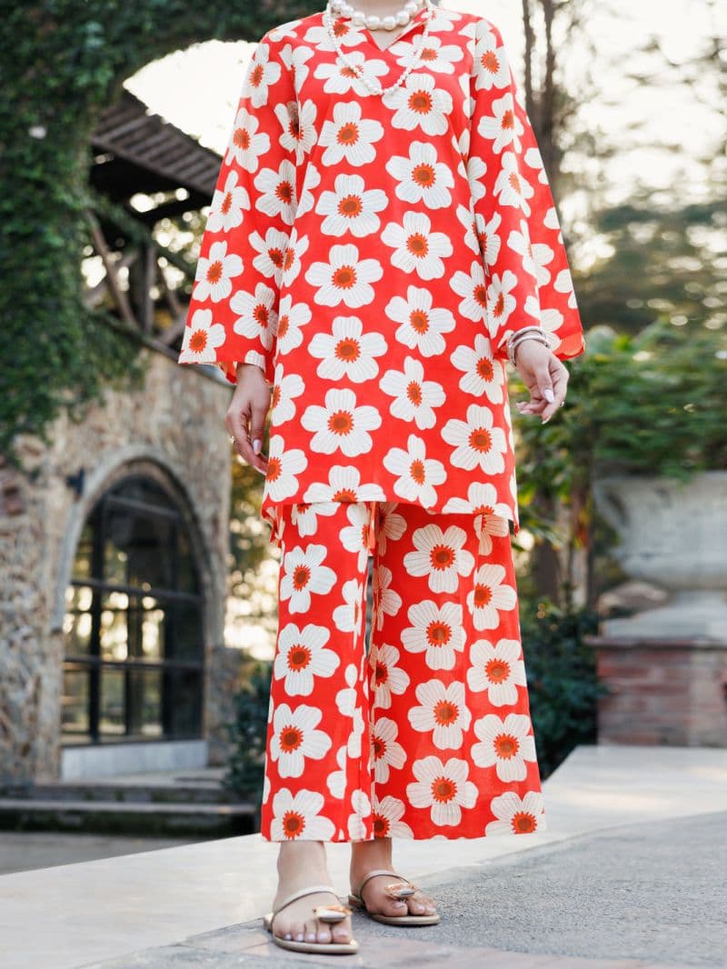 Orange Lawn Co-ord Set thumbnail