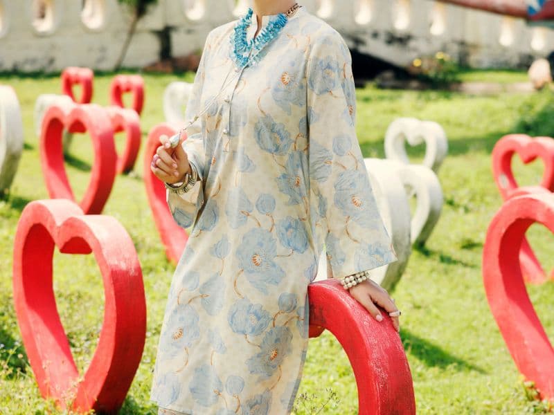 Sky Blue Lawn 2 Piece Stitched thumbnail