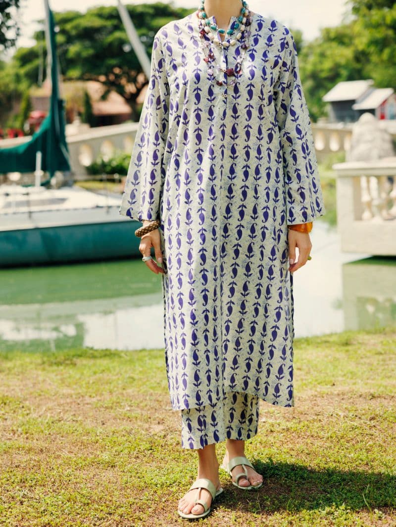 Blue Lawn 2 Piece Stitched thumbnail