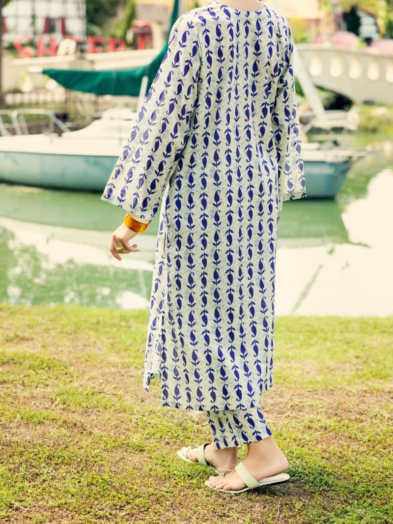 Blue Lawn 2 Piece Stitched thumbnail