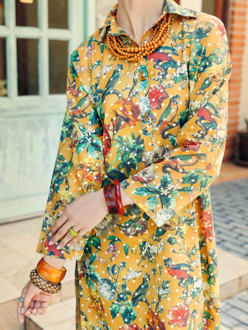Mustard Lawn 2 Piece Stitched thumbnail