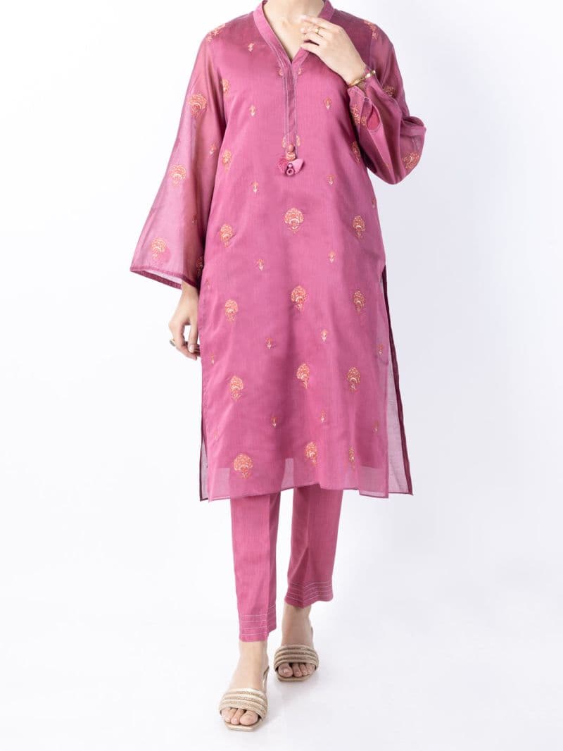 Magenta Poly Cotton 2Pc Stitched thumbnail