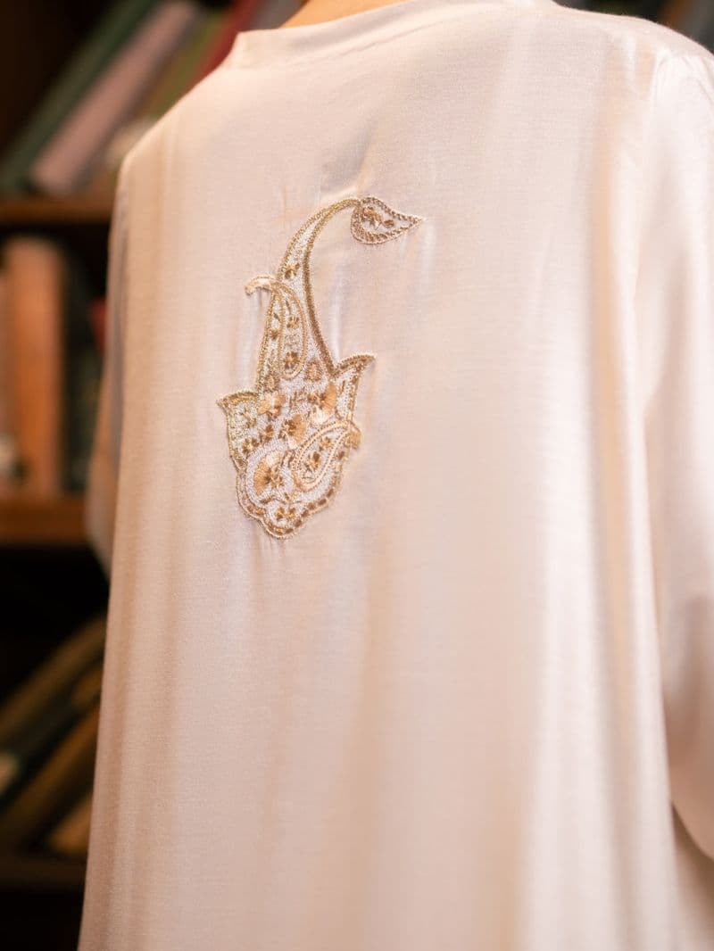 Off White Cotton Kurti thumbnail