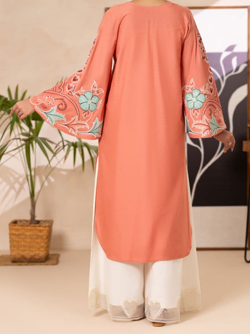 Peach Cambric Kurti thumbnail