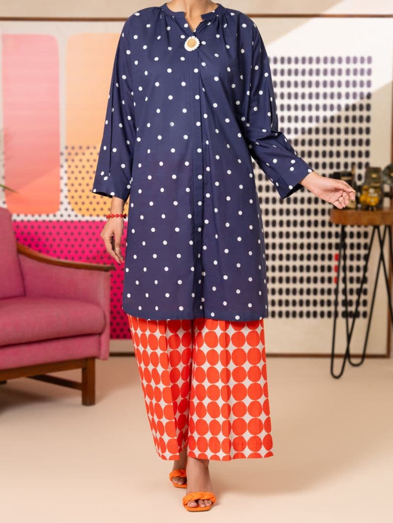 Blue Lawn Kurti thumbnail