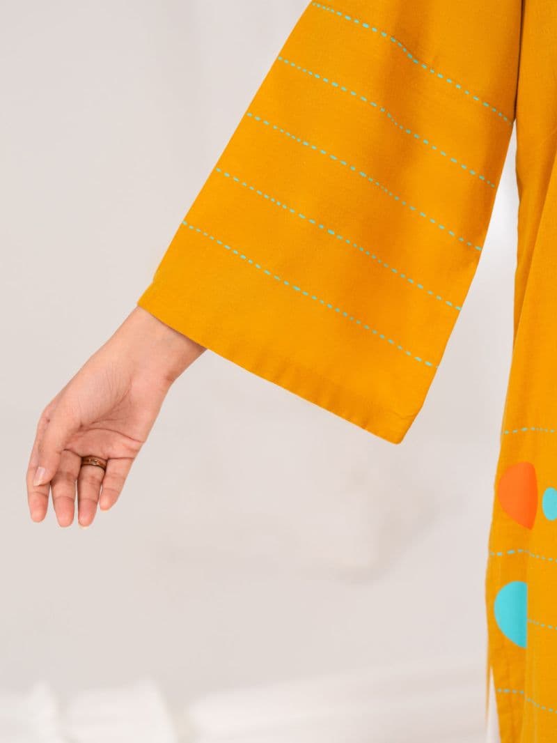 Mustard Lawn Kurti thumbnail
