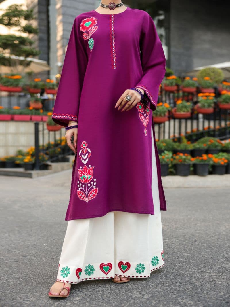 Purple Lawn Kurti thumbnail
