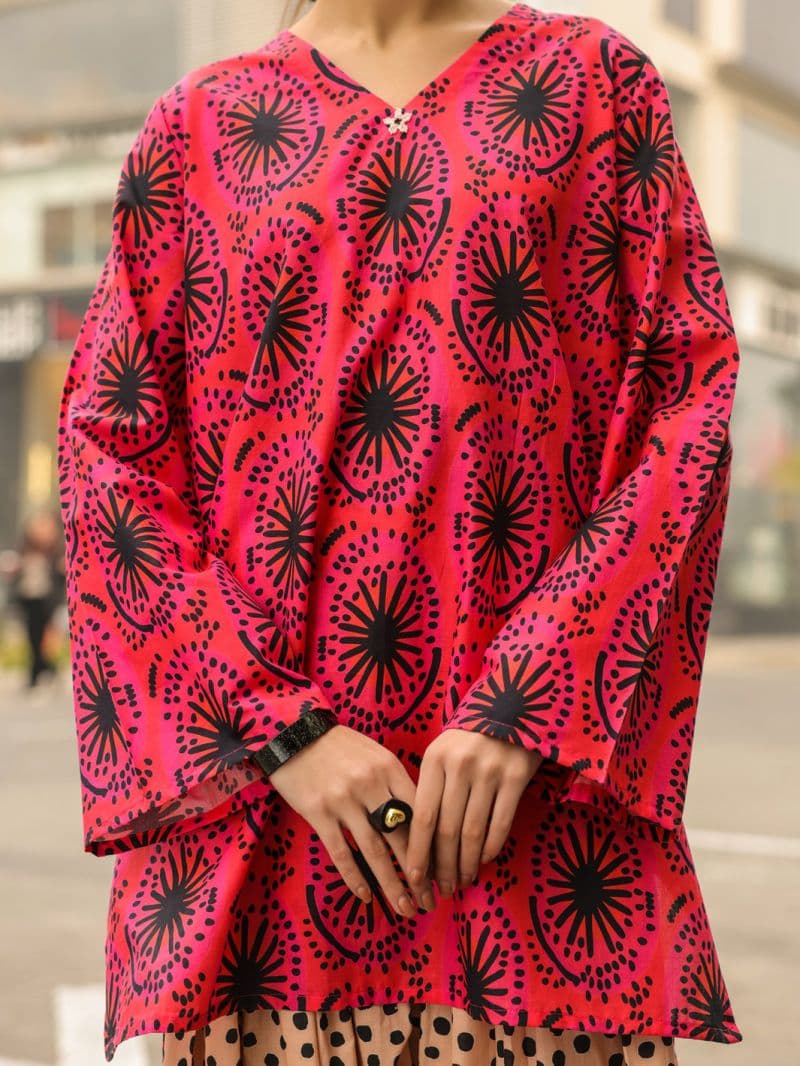 Pink Lawn Kurti thumbnail