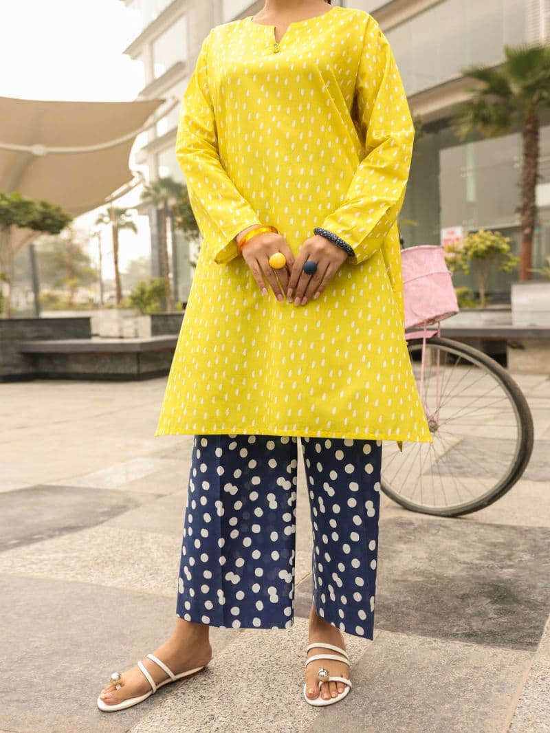 Yellow Lawn Kurti thumbnail