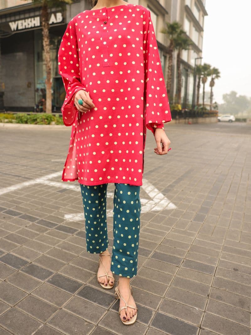 Red Lawn Kurti thumbnail