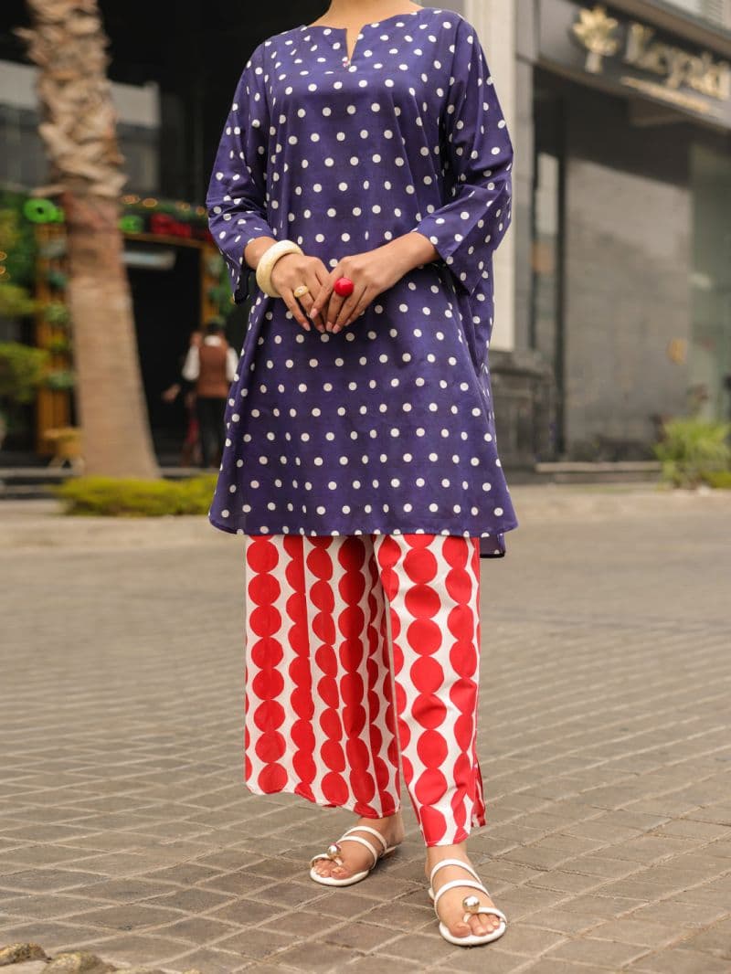 Blue Lawn Kurti thumbnail