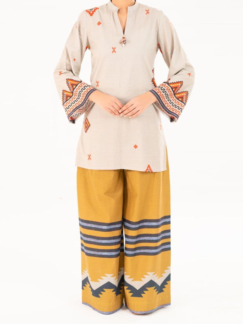Beige Cambric Kurti thumbnail