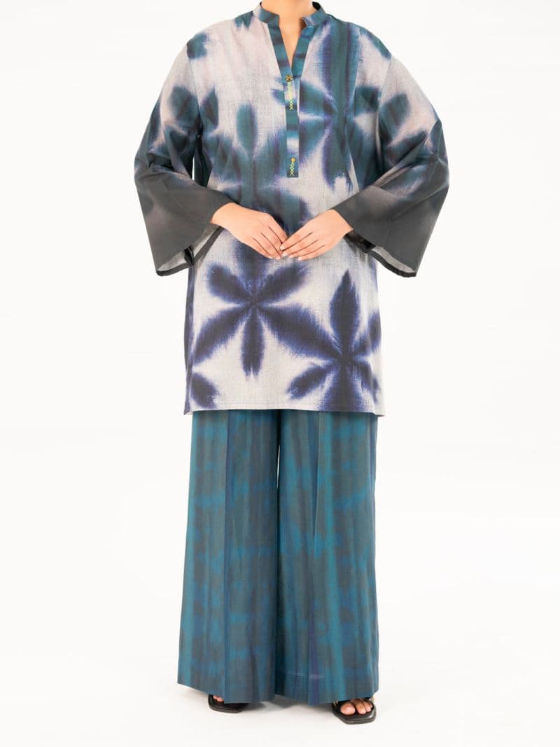 Teal Cambric Kurti thumbnail
