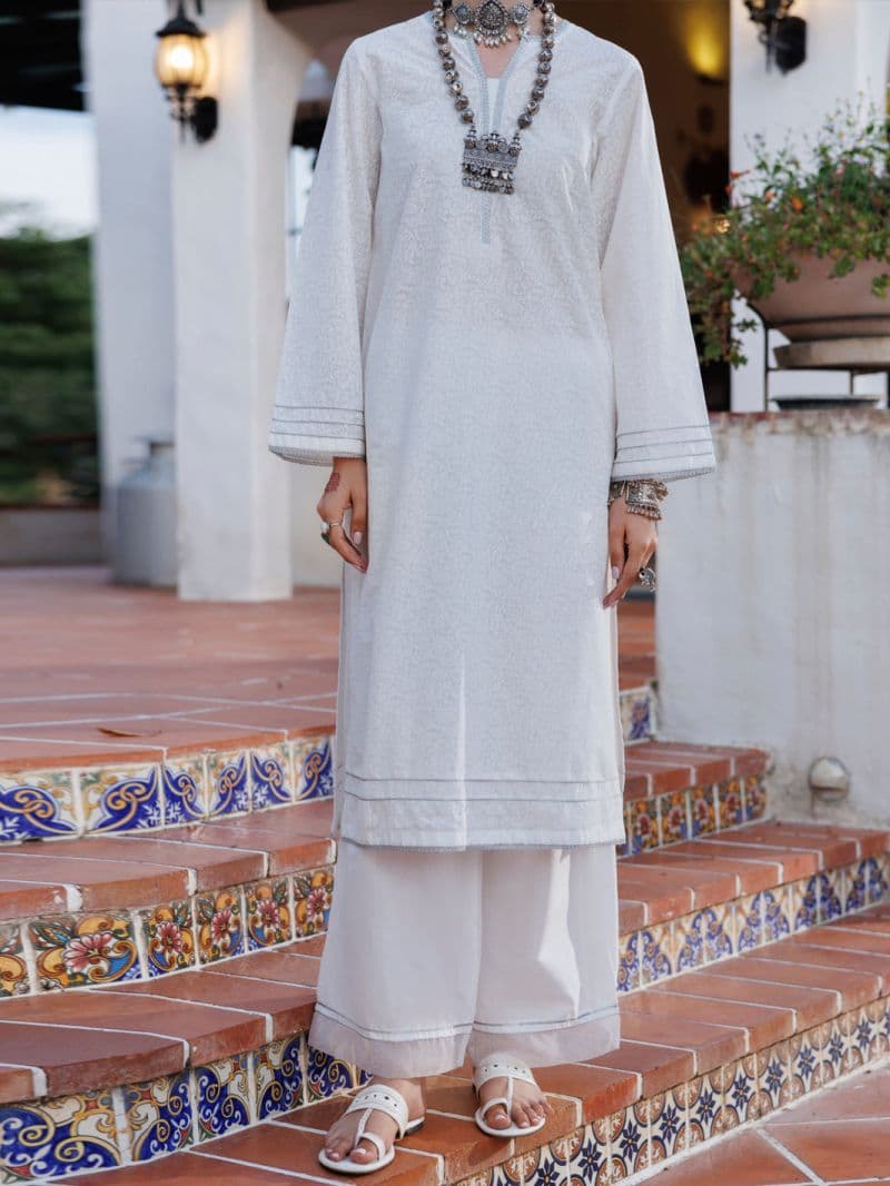 White Lawn Kurti thumbnail