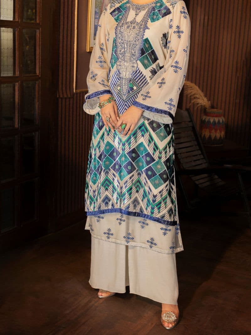 Grey Palachi Kurti thumbnail