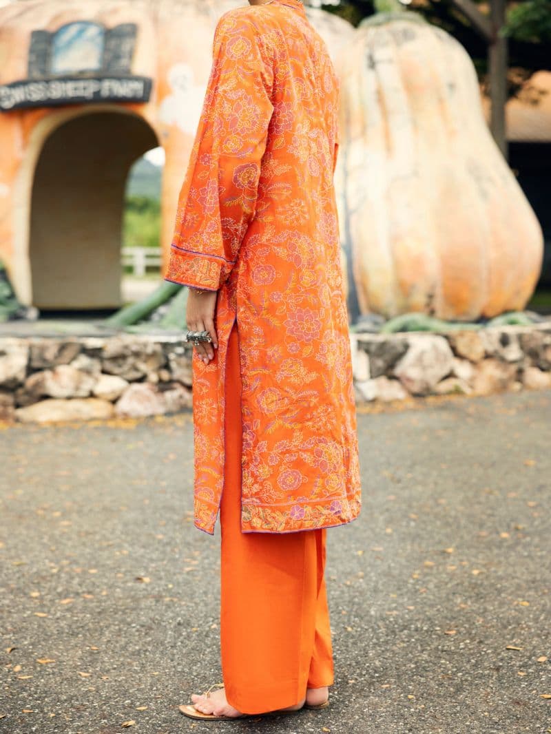 Orange Lawn Kurti thumbnail
