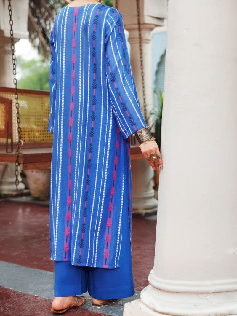 Blue Yarn Dyed Tunic thumbnail