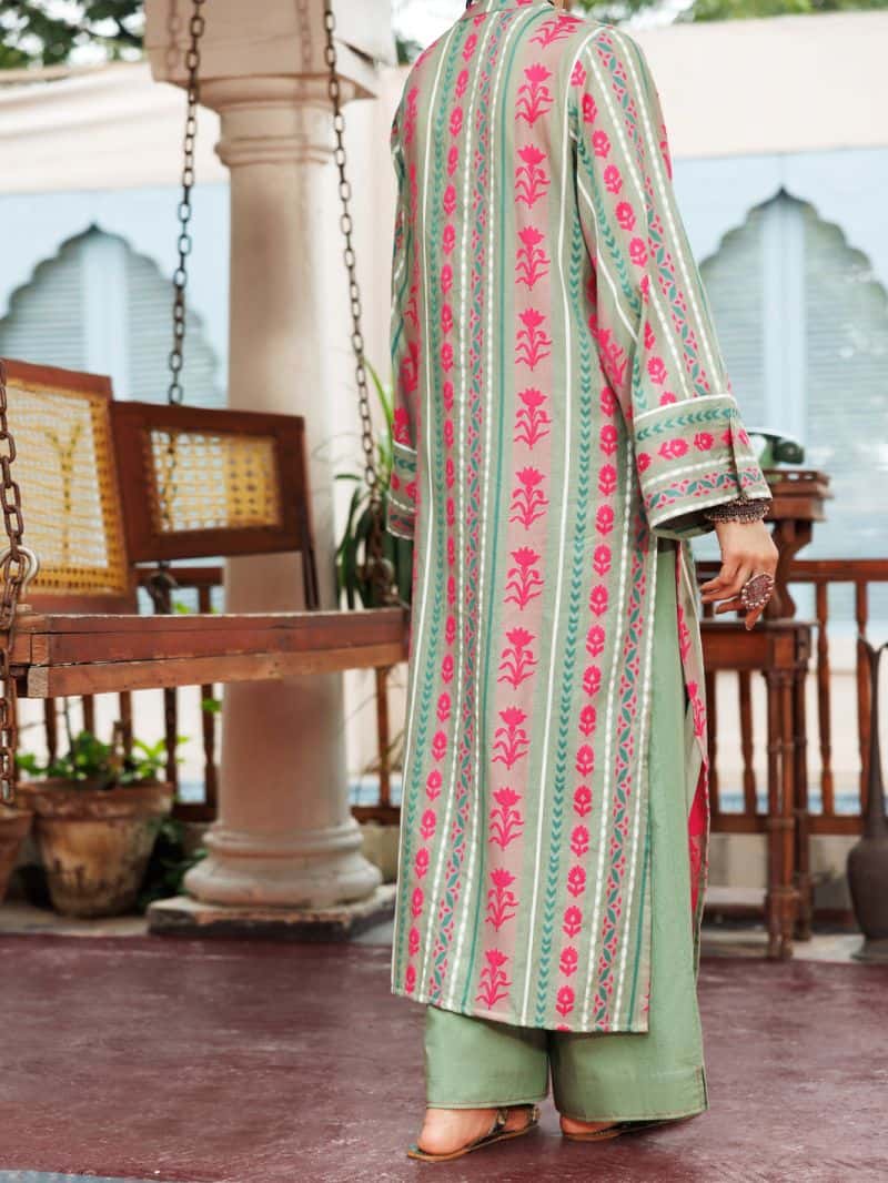 Pistachio Green Yarn Dyed Tunic - alternate view