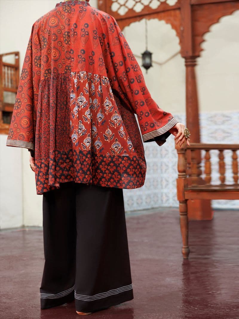 Maroon Cambric Kurti thumbnail