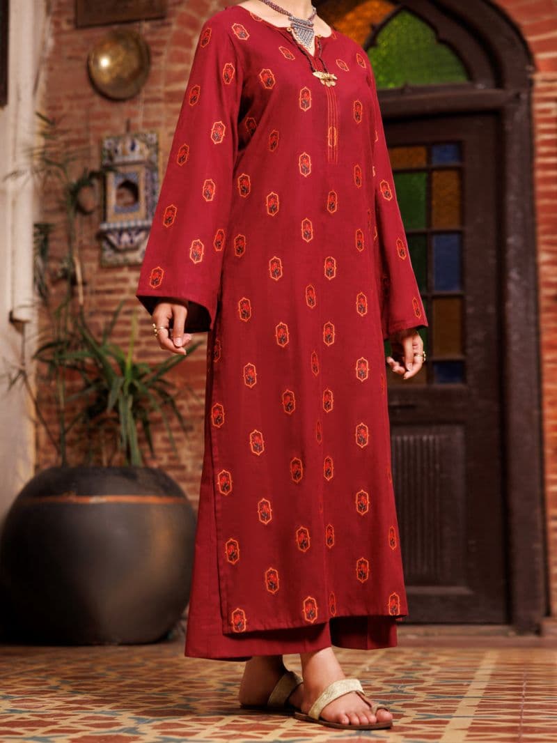 Maroon Yarn Dyed Tunic thumbnail