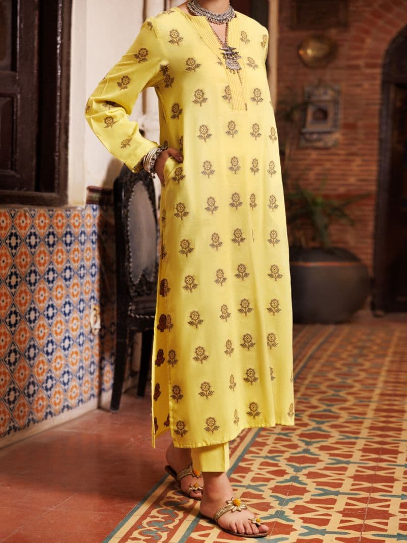Yellow Yarn Dyed Tunic thumbnail