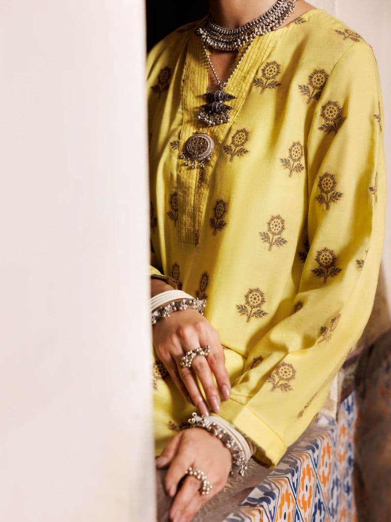 Yellow Yarn Dyed Tunic thumbnail