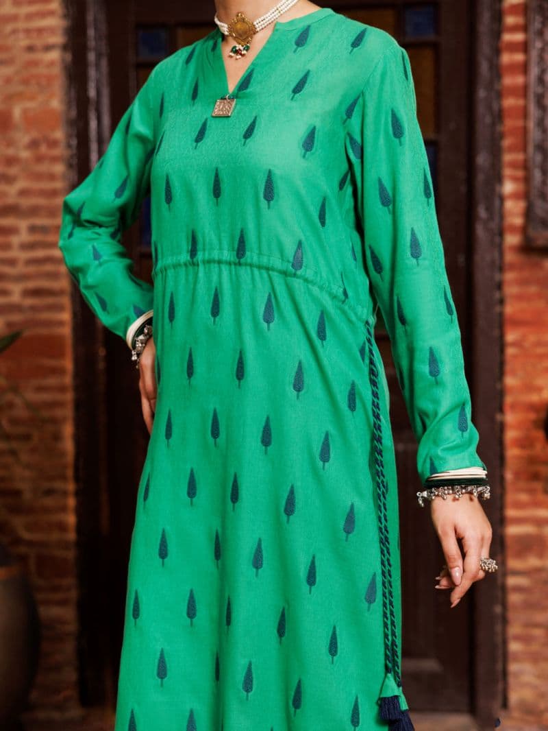 Green Yarn Dyed Tunic thumbnail