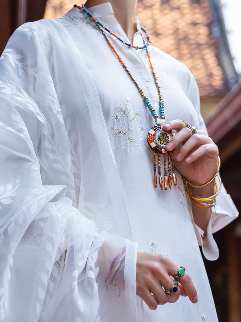 White Lawn Kurti thumbnail
