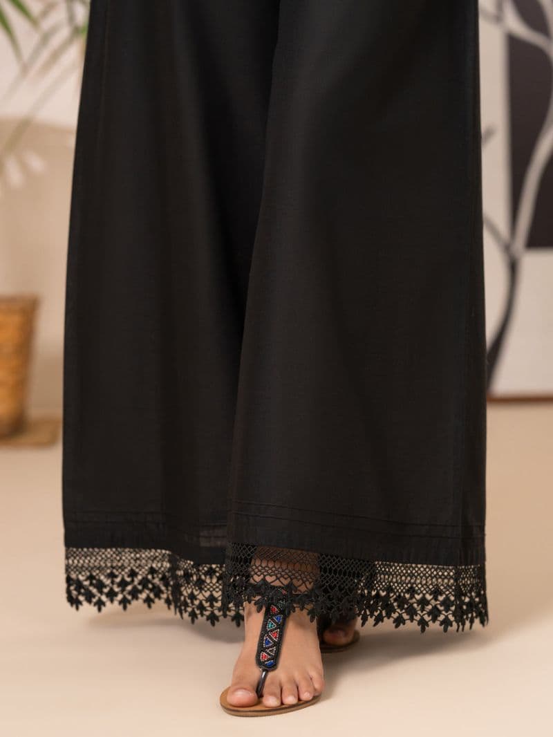 Black Cotton Cambric Trouser thumbnail