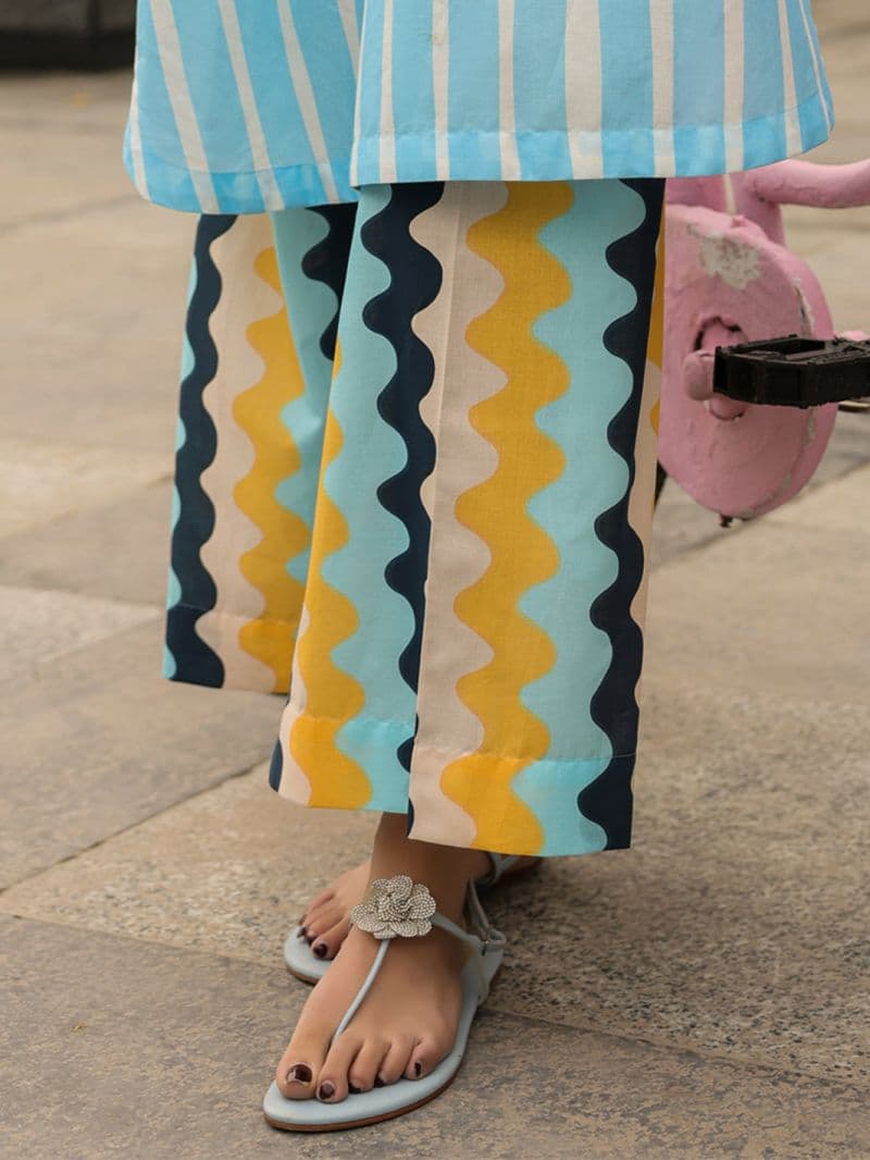 Multicolor Lawn Casual Trousers thumbnail