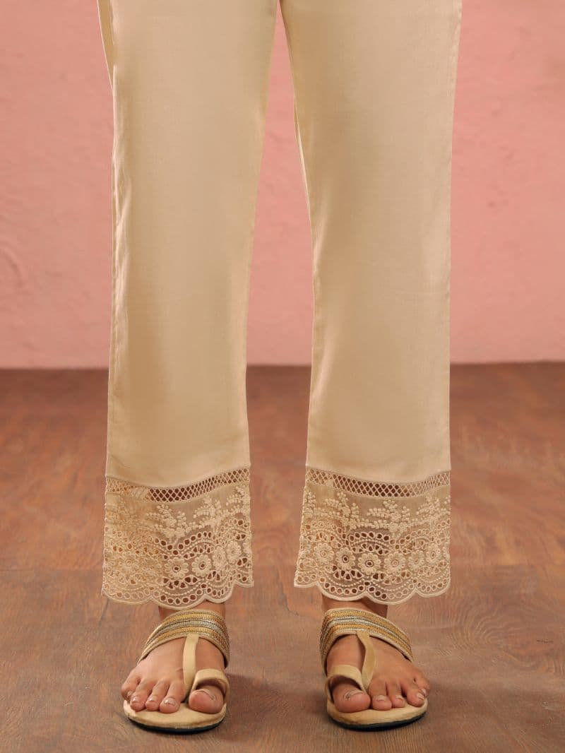 Beige Cambric Trousers thumbnail
