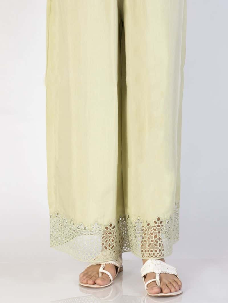 Pista Green Maple Silk Trousers - alternate view
