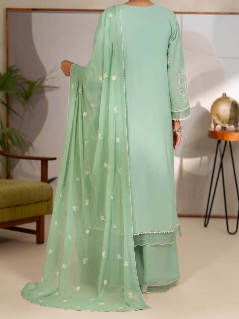 Pistachio Green Lawn Unstitched 3Pc - alternate view