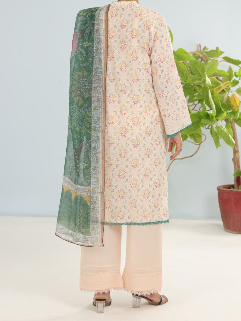 Beige Lawn 3Pc Unstitched thumbnail