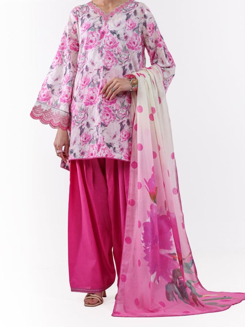 Pink Lawn 2Pc Unstitched thumbnail