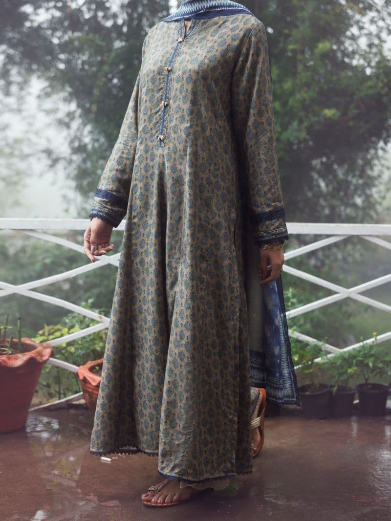 Sage Green Khaddar 2Pc Unstitched thumbnail