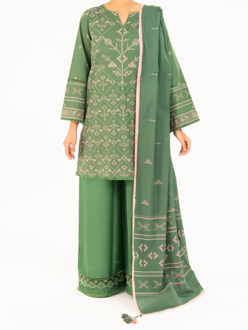 Green Cambric 2Pc Unstitched thumbnail