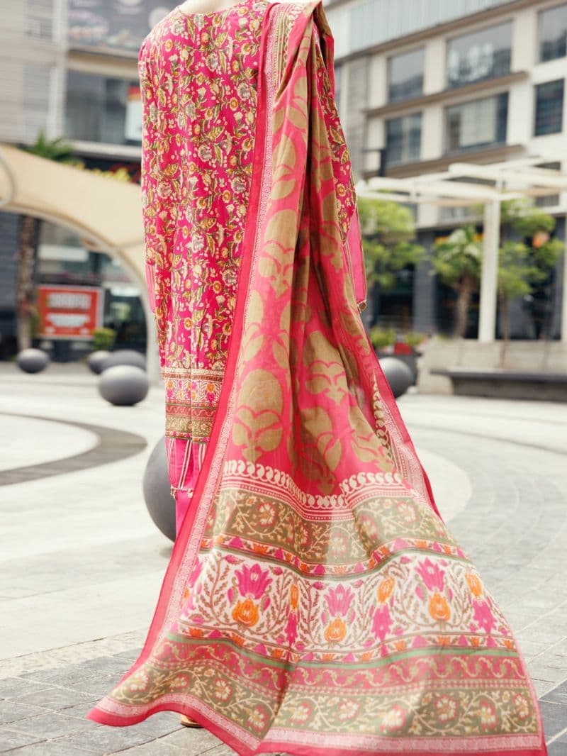 Fuchsia Lawn 3Pc Unstitched thumbnail