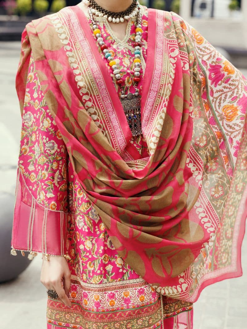 Fuchsia Lawn 3Pc Unstitched thumbnail