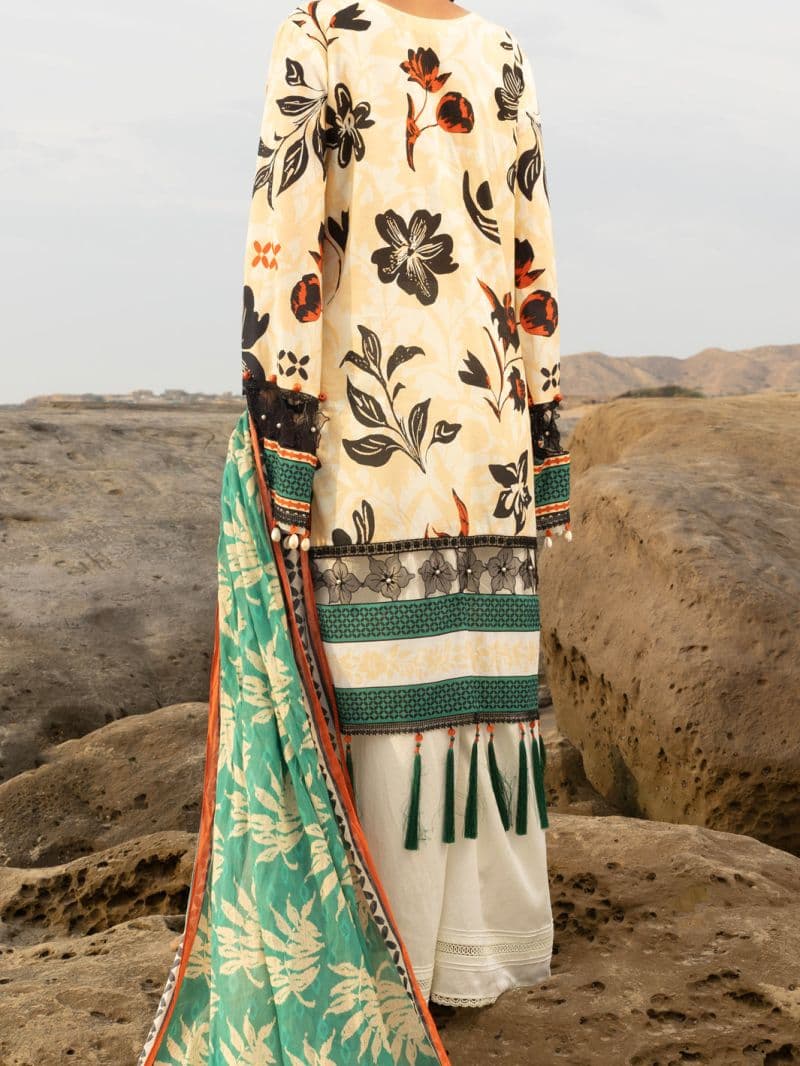Beige Lawn 2 Piece Unstitched thumbnail