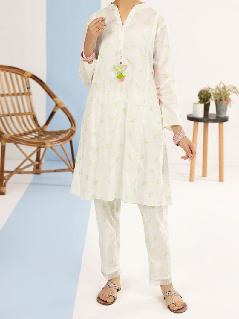 Light Green Lawn 2 Piece Stitched thumbnail