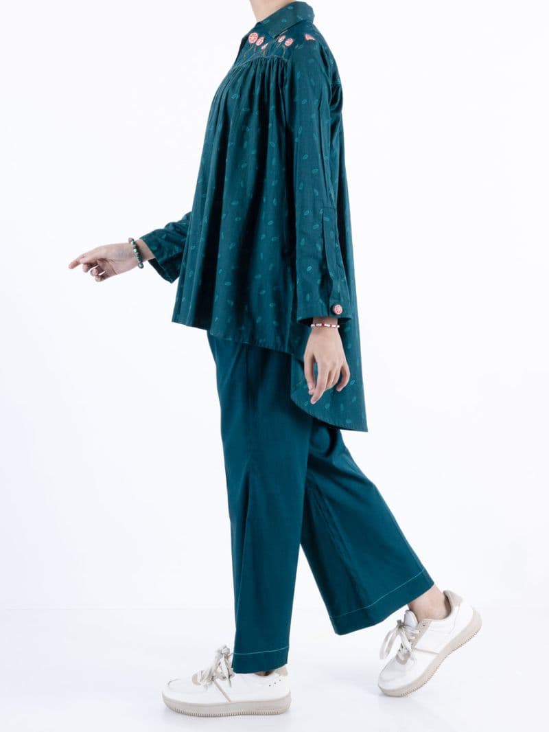 Dark Green Cambric Kurti thumbnail