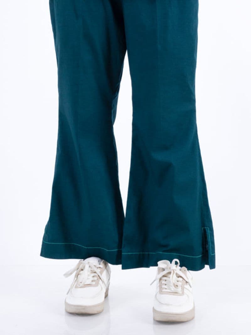 Dark Green Cambric Girl Trousers thumbnail