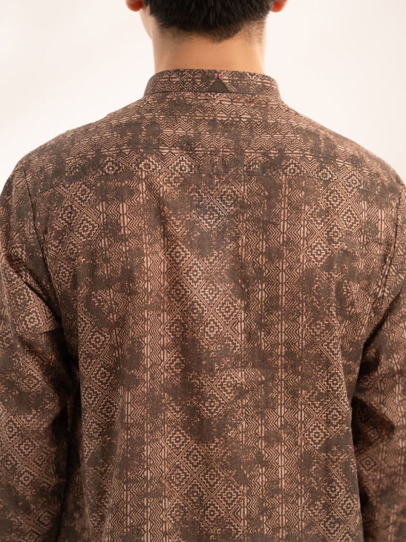 Brown Cotton Kurta thumbnail