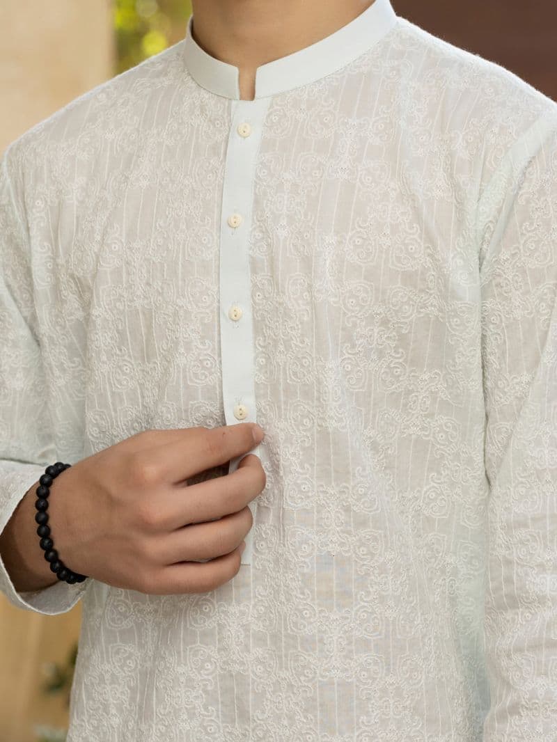 Pastel Green Cotton Kurta thumbnail