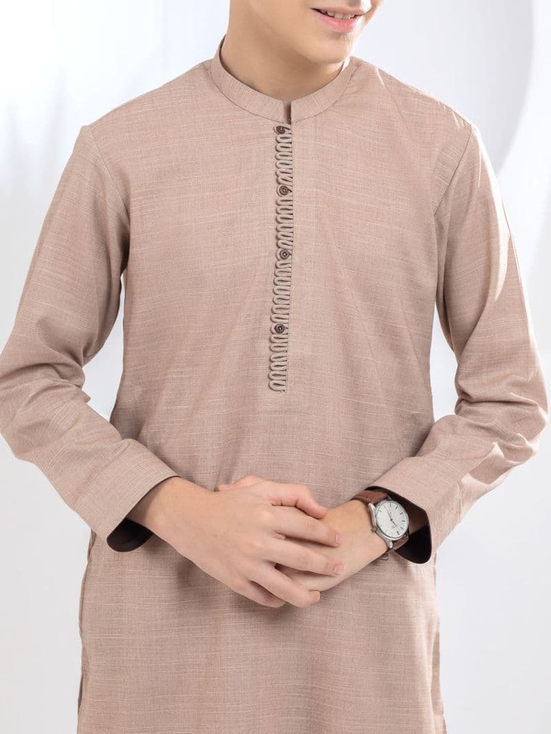 Brown Blended Kurta thumbnail