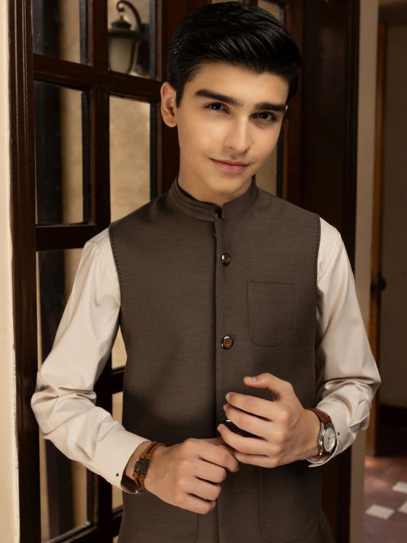 Grey Blended Waistcoat thumbnail