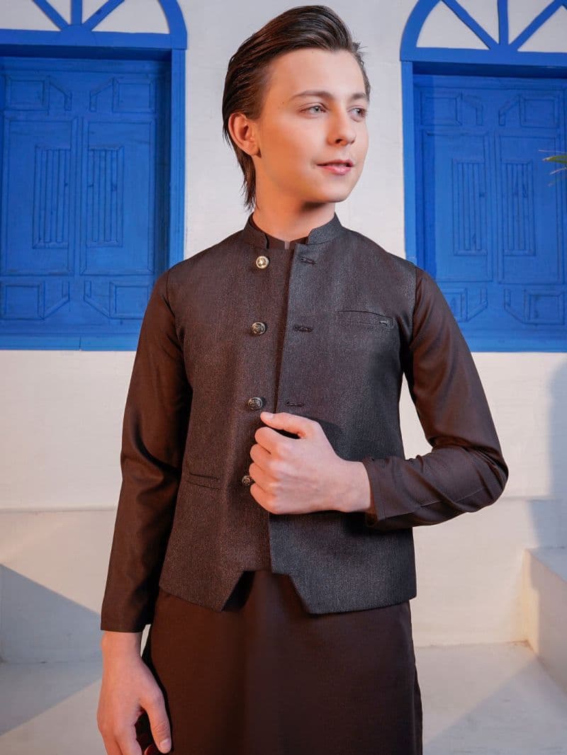 Dark Brown Blended Waistcoat thumbnail