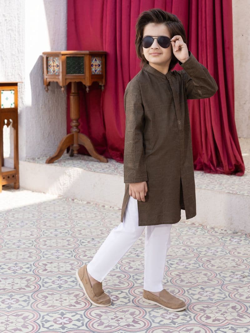 Kahi Green Cotton Kurta thumbnail